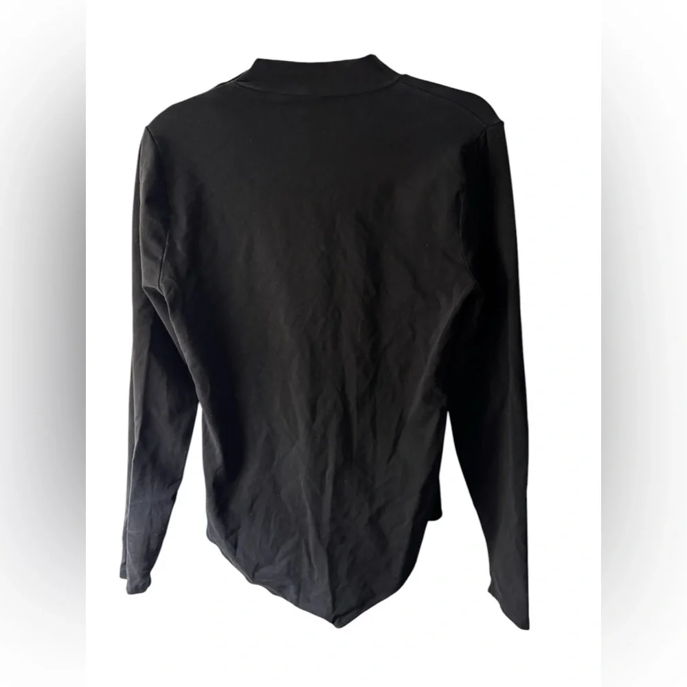 J.Crew Factory Mockneck bodysuit with button shoulders - Picture 4 of 6